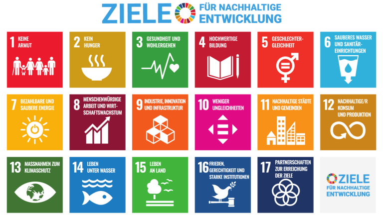 Übersicht: DIe 17 SDG Icons