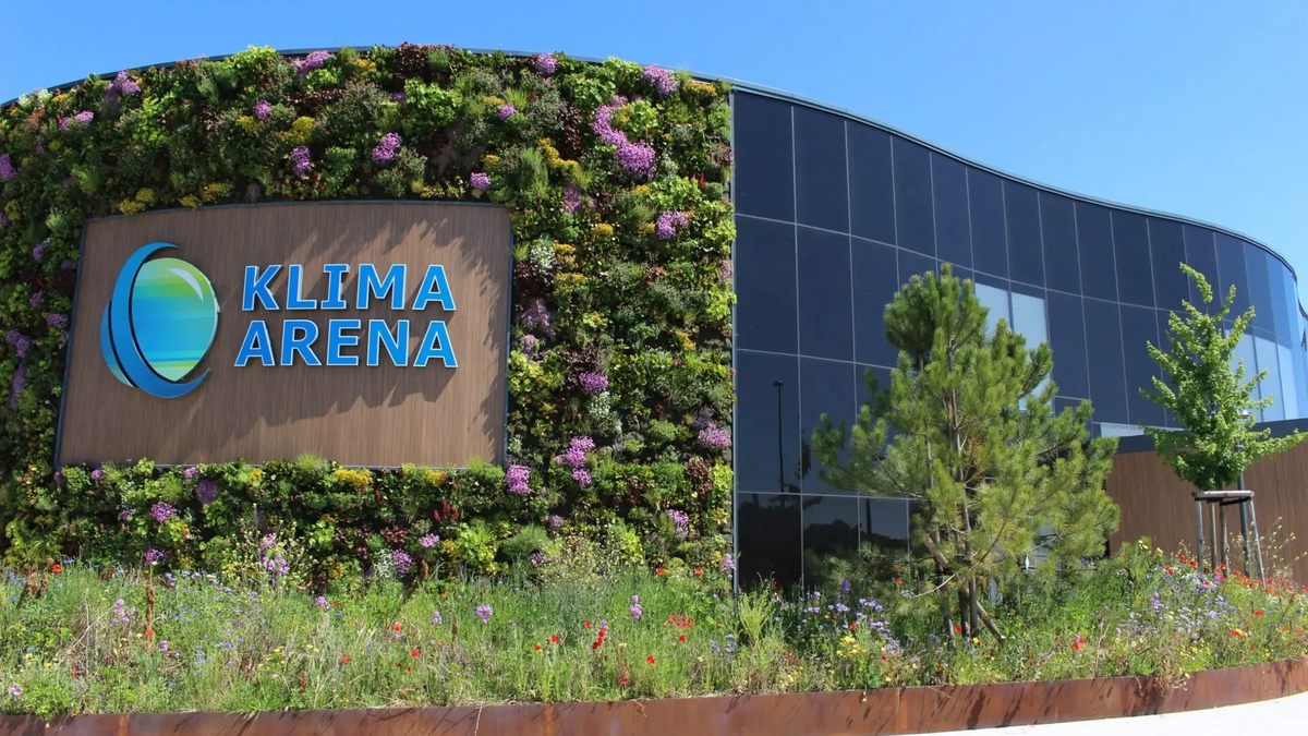Außenansicht der KLIMA ARENA Sinsheim