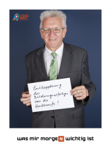 Kretschmann im Gespräch mit dem Jugendbeirat