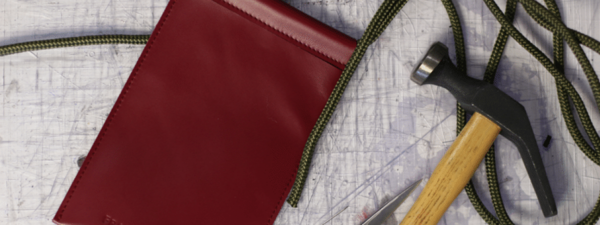 Slow Fashion Handtasche aus Lederresten